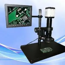 Цифровой промышленной инспекции увеличить видео микроскоп USB и выход VGA+ ПЗС-камера