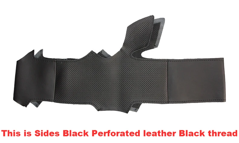 Mewant-Black-Artificial-Leather-Car-Steering-Wheel-Cover-for-Honda-New-Fit-City-Jazz-2014-2015-7