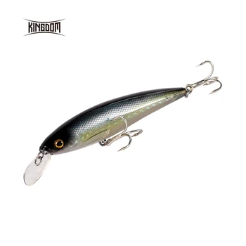 

Kingdom Fishing Lure Minnow Bait Wobblers 140mm/40g JerkBait Artificial Hard Decoy Strong Hooks Depth 0.8m-2.4m Model 5382A/B