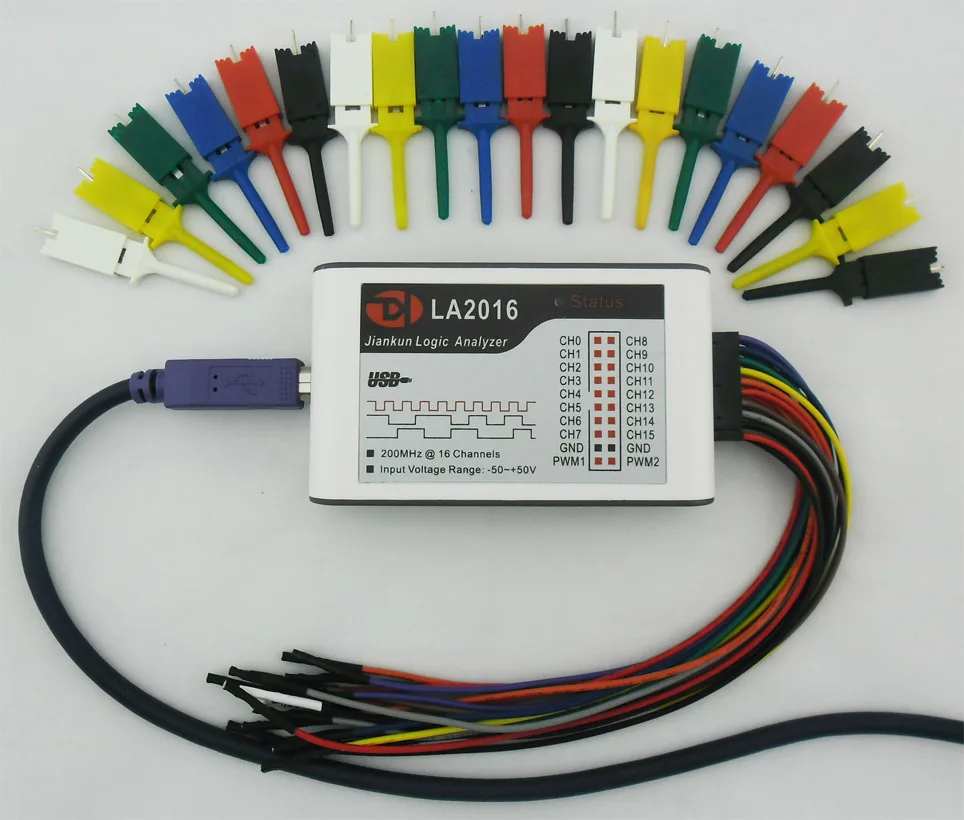 Kingst LA2016 USB Logic Analyzer maksimaalne 200M proovi sagedus, 16 - Mõõtevahendid - Foto 3