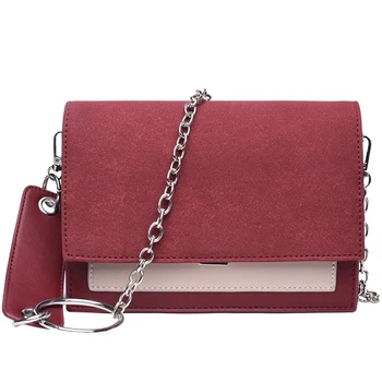 

Fashion Women Bag summer Scrub matte Leather Handbags Bags for Women 2019 PU Shoulder Bag Flap Crossbody Messenger Bags chain