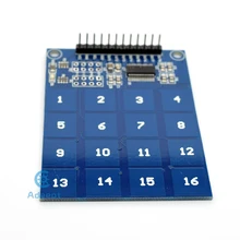 Adeept Capacitive touch 4 * 4 matrix keyboard for Raspberry Pi Arduino buttons Freeshipping headphones diy diykit