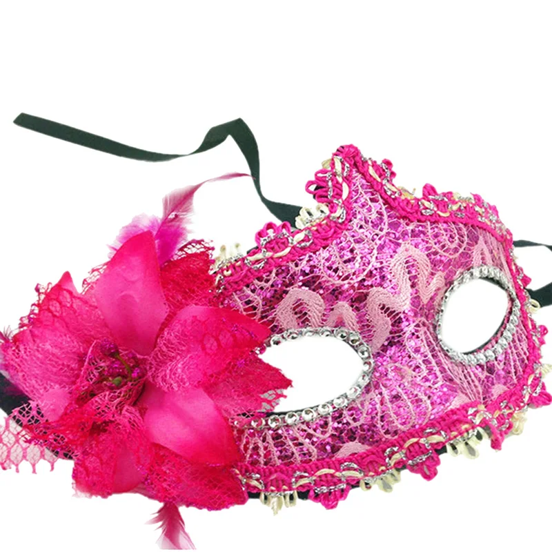 

Women Venetian Halloween Costume Lace Flower Masquerade Party Cosply Mask