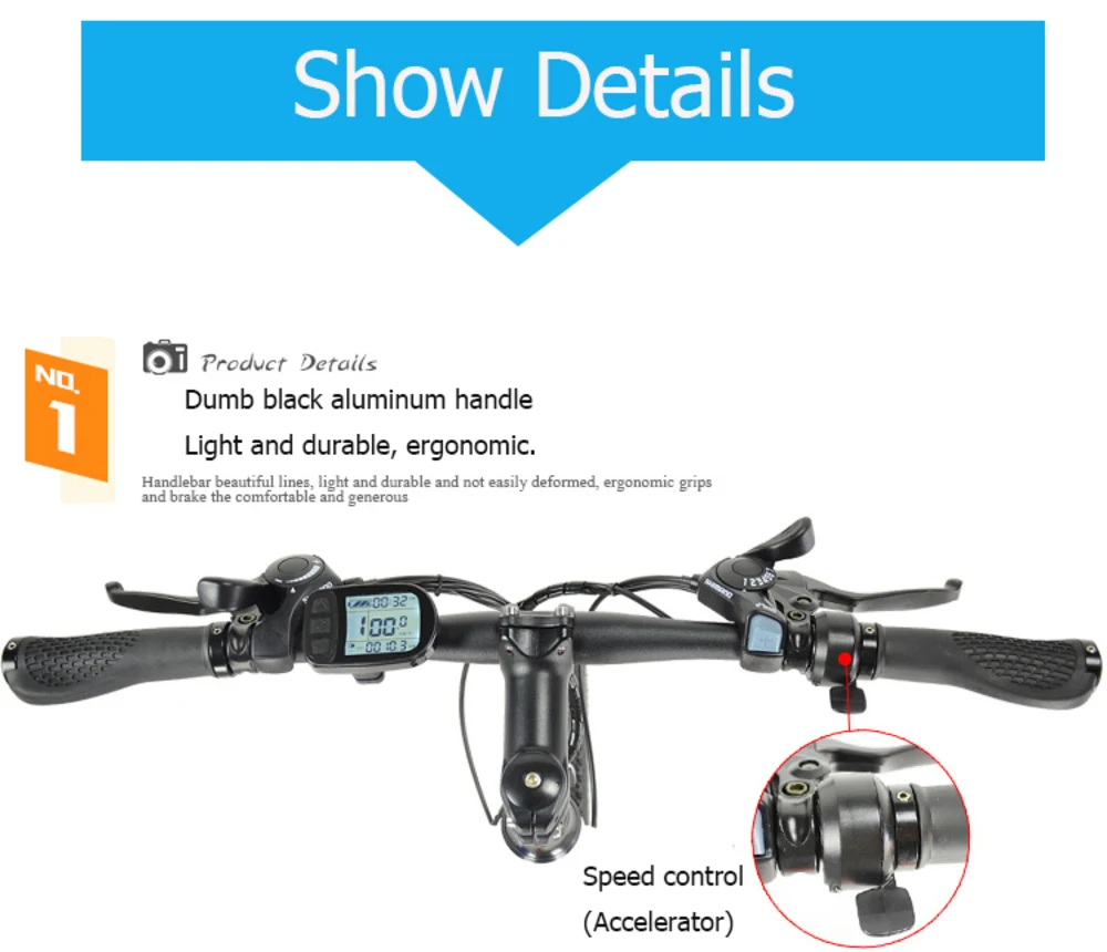 Excellent 48 V Lithium Battery Ebike Mountain Bike Moped Engine Stealth 350 W High Power Variable Speed 26 Inch Off-road Adult 5