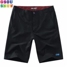 Gsou Снежный бренд, мужские пляжные шорты, быстросохнущие пляжные шорты, летние пляжные шорты для отдыха, мужские шорты для фитнеса, бега, спортивные штаны