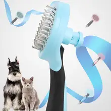 Креативная расческа из нержавеющей стали для домашних животных легко очистить расческа для животных простой в использовании гребень для кошек собак 1202