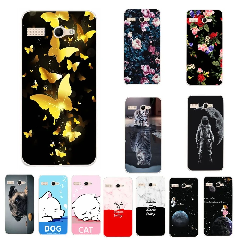 YOUVEI Lovers чехол для телефона Micromax Bolt Q346 Чехол с принтом силиконовый D346 Capa Chic 4 5