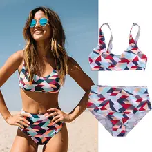 Colorful Swimwear Women Swimsuit Beach Bathing Suit Maillot De Bain Femme Biquini Sexy Brazilian Bikini Set zaful one shoulder scalloped bikini 2018 women swimwear biquini maillot de bain femme sexy bathing suit high waist bikini set