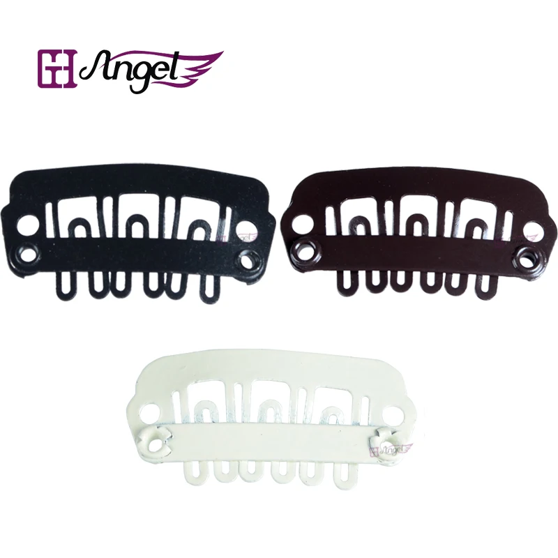 Wholesale 100pcs 24mm U Shaped Snap Clips for Clip in Human Hair