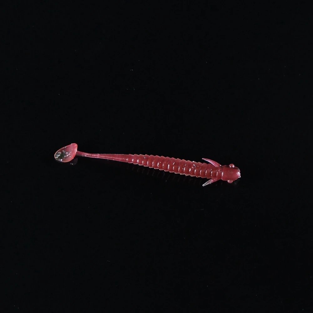 24pcsLot 8cm 2g 9 Colors Paddle Tail Soft Grubs 3D High Imitation Fish Lure Jig Head Soft Lure For Bass Fishing Mandarin Fish  (13)