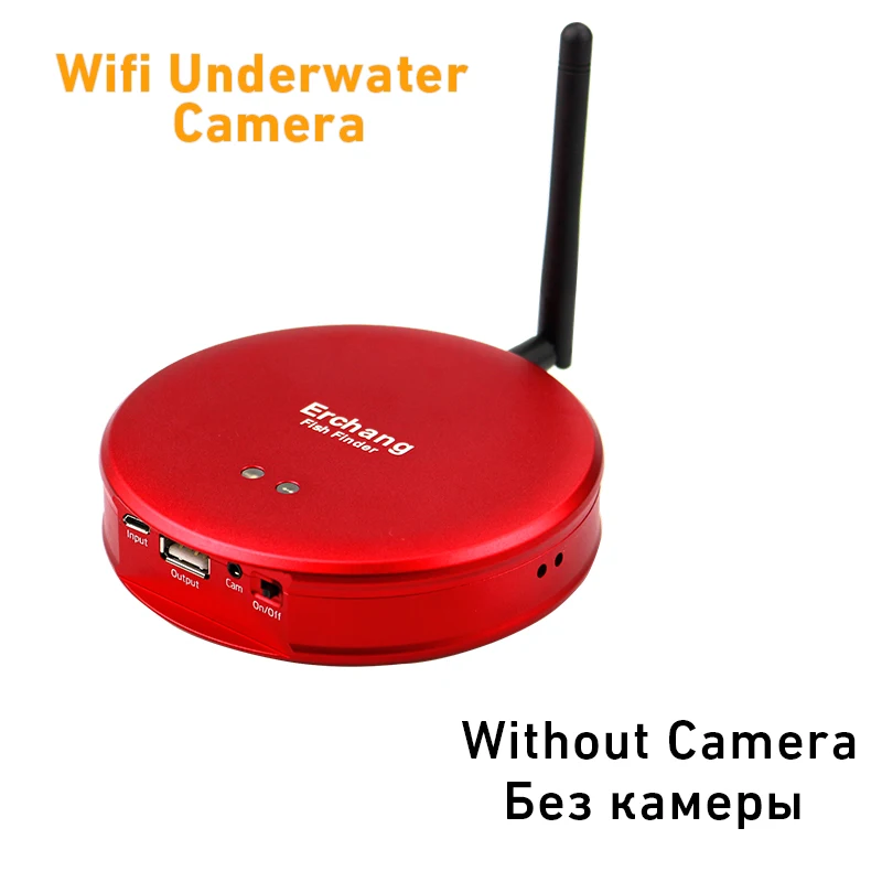 Erchang HD 1000TVL 15/возможностью погружения на глубину до 30 м инфракрасный Wi-Fi подводный Камера для рыбалки Профессиональный Рыболокаторы на английском языке лед Рыбалка на озере - Цвет: without camera