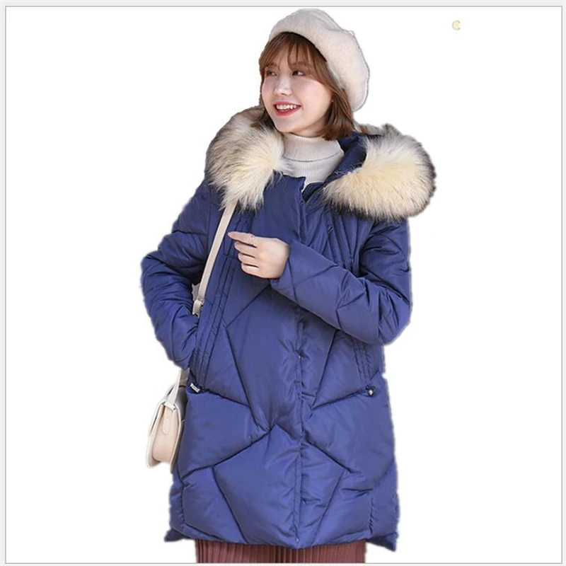 

Winter Women jacket New loose student Coat Hooded Cotton Padded women's Parkas Cotton Padded bread coat Female Outwear R196