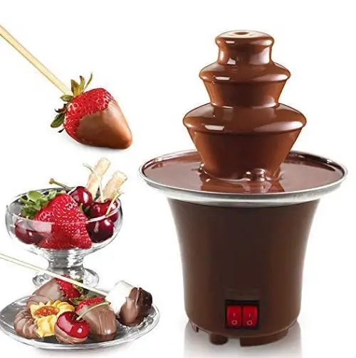 

New 3-Tier Mini Chocolate Melt Heating Fountain Creative Design Chocolate Melt With Heating Fondue Machine