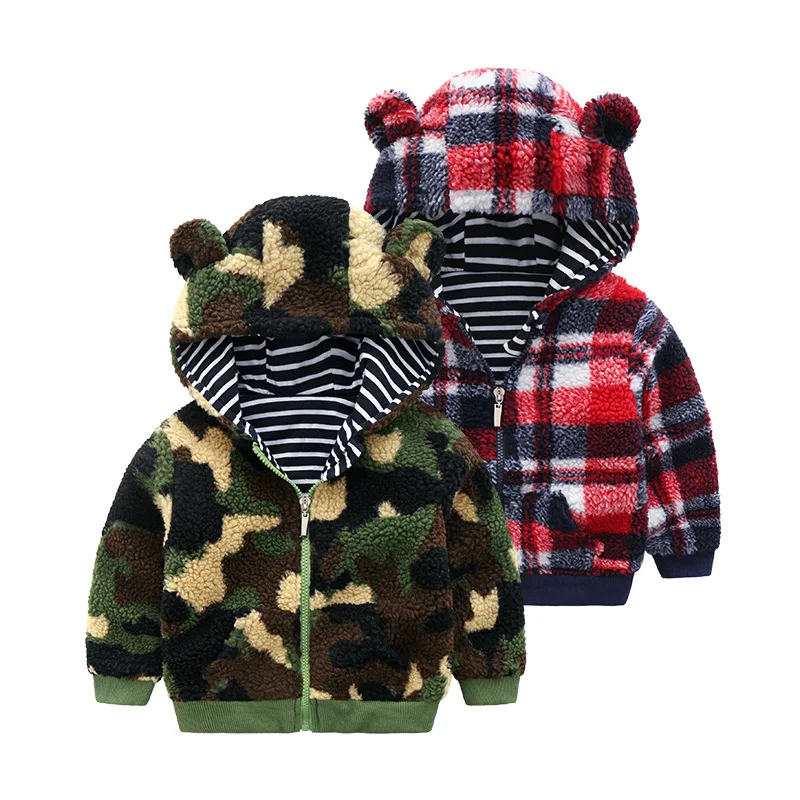 

Winter Outerwear & Coats Baby Jacket Camouflage Jackets For Boys Hoodies Kids Warm Coat