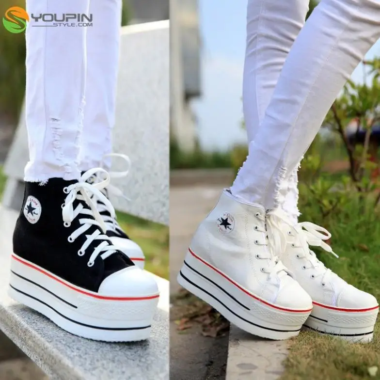 ladies canvas high tops