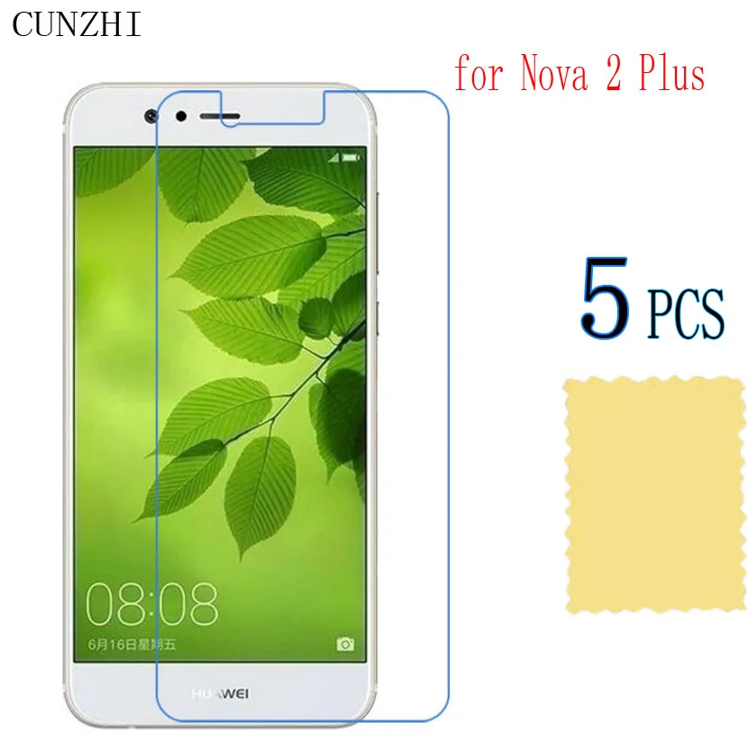 Cunzhi 5 шт. высокопрозрачная Защитная пленка для ЖК экрана Huawei NOVA 2 Plus/Nova2 Plus ультра