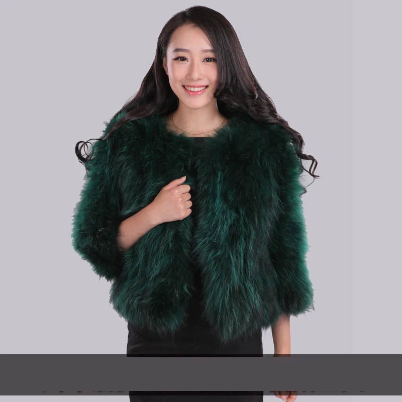 

Real raccoon dog fur coat outerwear women O neck slim fur coats and jackets plus size 2019 autumn and winter g9815