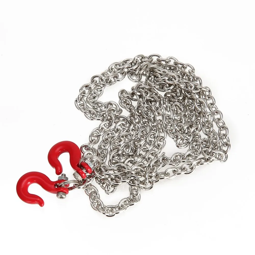

1/10 Metal Trailer Hook Tow Chain Shackle for Rock Crawler RC Car Model Traxxas TRX-4 Axial SCX10 90046 Wraith RC4WD D90