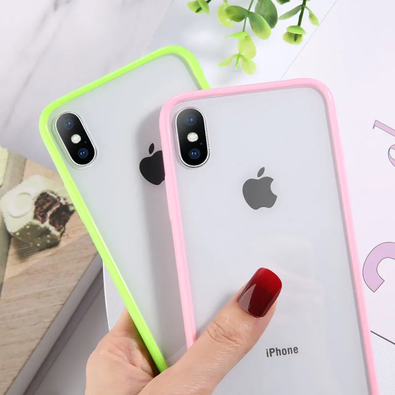 Lovebay прозрачный противоударный чехол для телефона для iPhone 11 Pro Max X XR Xs Max Мягкий ТПУ Простой Прозрачный чехол для iPhone 6 6s 7 8 Plus