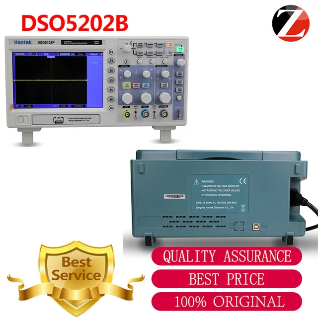 Hantek DSO5202B Desktop Oscilloscope Hantek DSO5202B Including FFTs