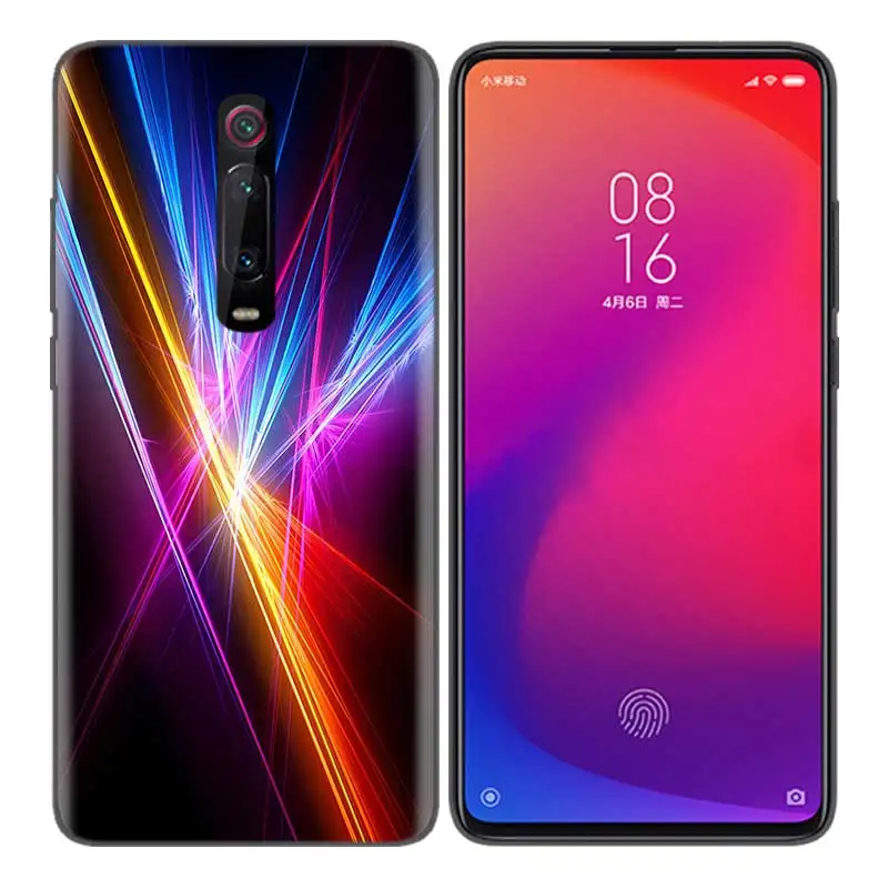 Прозрачный Черная мягкая силиконовая сумка чехол для Xiaomi mi 9T CC9 Red mi 4 4X5 6 6A 7 7A Note Plus K20 Pro F1 Tampa Fall Gradient Laser Bl - Цвет: Прозрачный