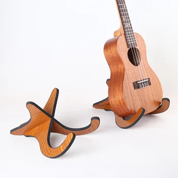 

Ukulele Holder Stand Acoustic Folk Guitar Ukulele Stand Wooden Stand Musical Strings Instrument Part Guitarra Accessories