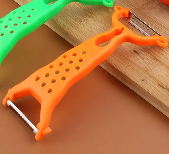 Hoomall Plastic Double Planer Peeler For Fruit Vegetables Zester
