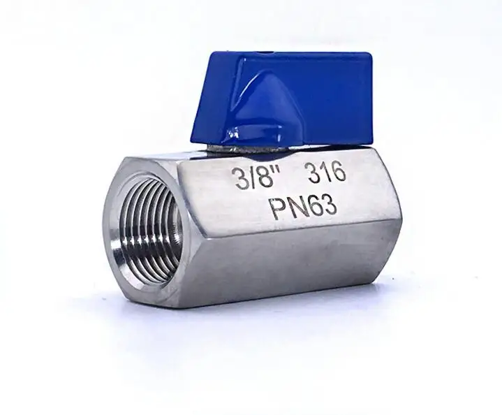 1/4 "3/8" 1/2 "Пневматический шаровой клапан из нержавеющей стали 304
