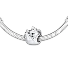 DIY Подходит для Pandora шармы браслеты Зачарованные чайный горшок бусины с прозрачным CZ стерлингового серебра 925-ювелирные изделия