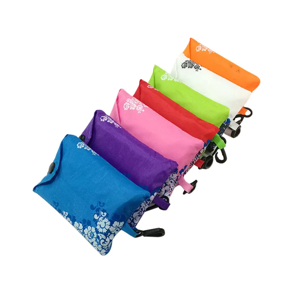 

1PC Women Foldable Reusable Nylon Eco Handbag Storage Travel Shopping Tote Grocery Bags Colorful storage bag Dropshipping