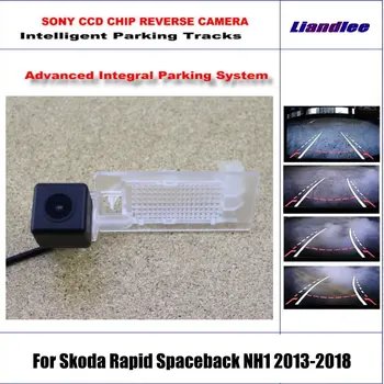 

Backup Rear Reverse Camera For Skoda Rapid Spaceback NH1 2013-2018 / HD 860 * 576 Pixels 580 TV Lines Intelligent Parking Tracks