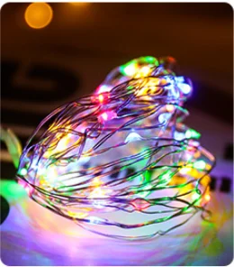 Christmas LED String Lights 1/2/5/10 M Copper Wire Garland Home Wedding Decoration Fairy Light Christmas Decorations for Home.Q - Испускаемый цвет: changeable