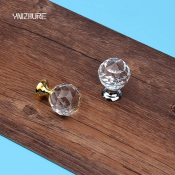 

10pcs 25mm Crystal Ball Shake Handshandle Handle Knob Modern Minimalist Style Wardrobe Drawer Cupboard Wine Cabinet Hand