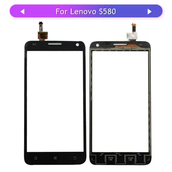 

20PCS Tested Screen For Lenovo S580 Touch Screen Glass Panel Digitizer Touch Sensor replacement free shipping