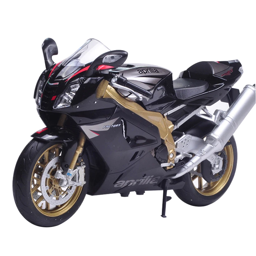 

W 1:10 RSV 1000R Factory Motorcycle Model Alloy Forcecontrol Race Car Toys Hobby Collection Gift Toy For Children Simulation Boy