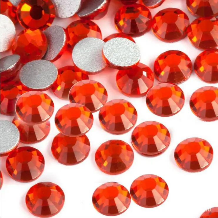 

Super Shiny SS3 SS4 SS5 SS6 SS8 SS10 SS12 SS16 SS20 RED Non Hotfix Crystal Color 3D Nail Art Decorations Flatback Rhinestones