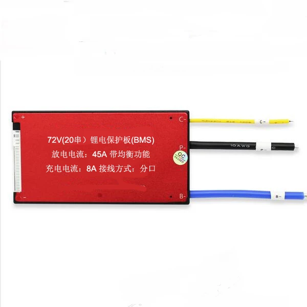 

Li-ion 18650 Battery BMS 20S 72V 20A 25A 35A 45A 60A With Balance For Lithium Li-Po Battery Pack Electric Bike Scooter Boat Golf