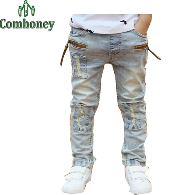 Aliexpress.com : Buy Boys Jeans Baby Trousers Kids Pants Clothing Boys Jeans Baby Trousers Kids Pants Clothing Children Ripped Jeans Casual Elastic Waist Fashion Jeans 3 - Aliexpress.com : Buy Boys Jeans Baby Trousers Kids Pants Clothing
