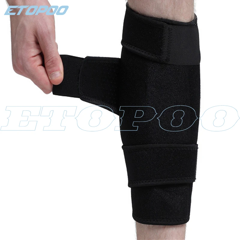 Neoprene Polyester Fabric Sport Calf Brace Sleeve Support Shin Leg Compression Socks for MTB