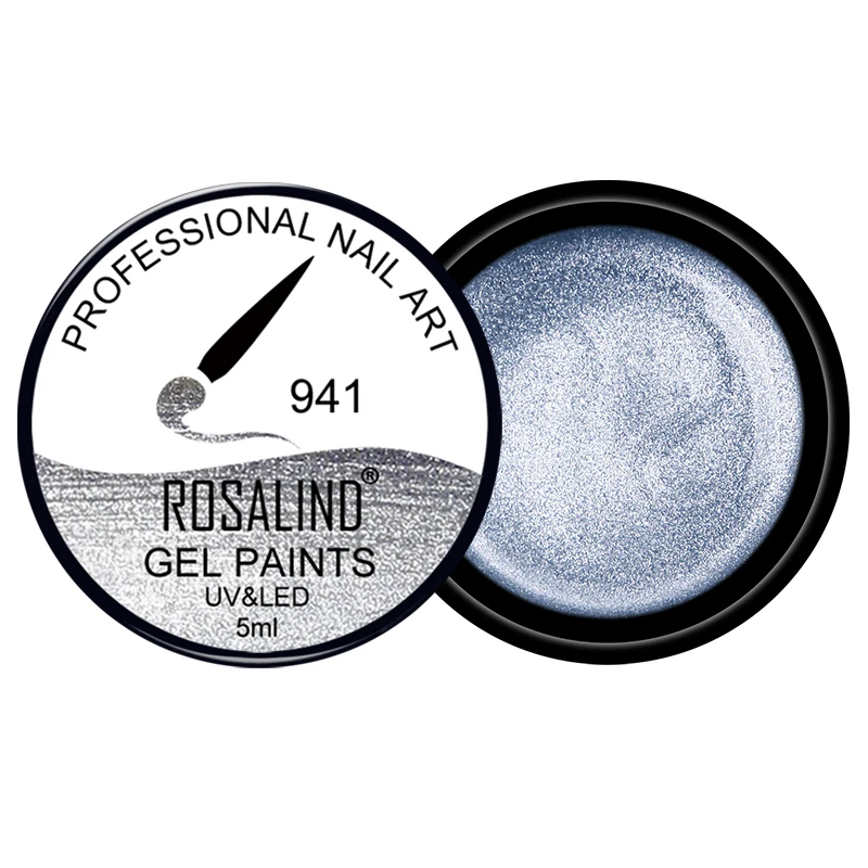 Гель лак для ногтей ROSALIND 5 мл чистый цвет сделай сам УФ светодиодный гель лаки