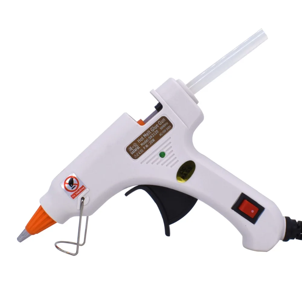 20W 30W EU Plug Hot Melt Glue Gun with 5pcs 20pcs 7mm Glue Sticks Industrial Home DIY Mini Hot Guns Electric Repair Heat Tool