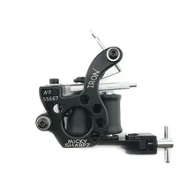 Горячие Продажи Проволока резки 10 обмоток татуировки машина для вкладышей и шейдеров черный цвет железа татуировки Поставки# NM038