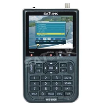 100% Original SATLINK WS-6906 DVB-S FTA Satellite TV Receiver 3.5 Inch LCD Screen Digital Satellite Meter Support QPSK