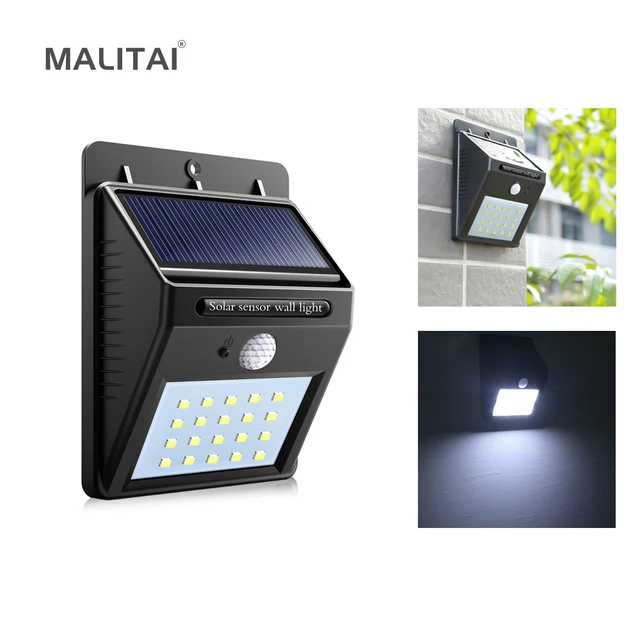 20 Led Solar Night Light Pir Motion Sensor Wall Lamp Outdoor 20 Led Solar Night Light Pir Motion Sensor Wall Lamp Outdoor Waterproof Cds