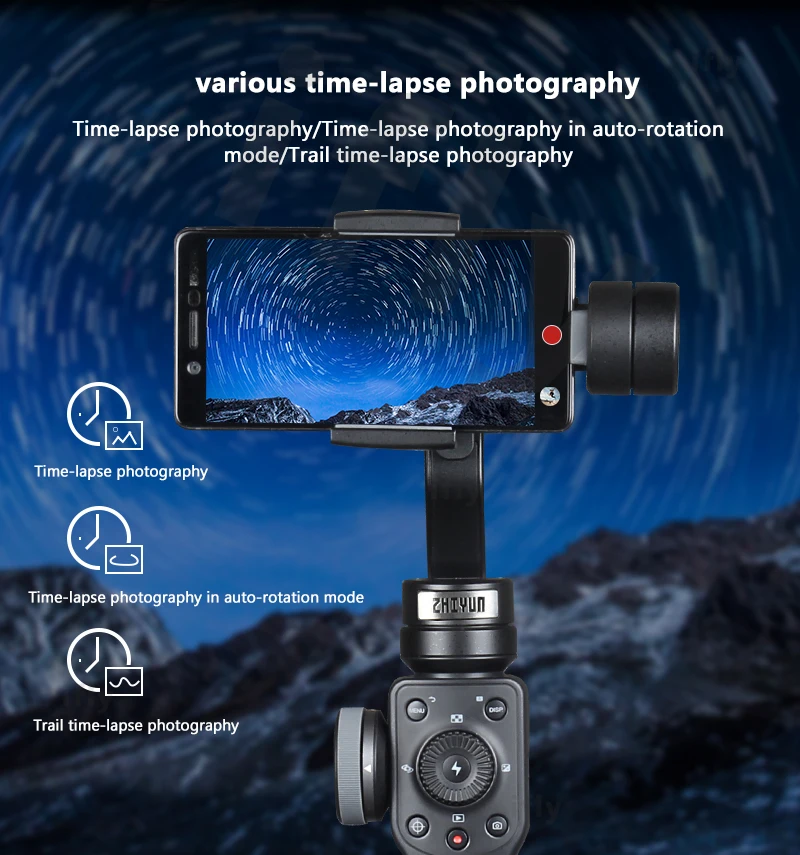 

Zhi Yun Zhiyun Smooth Q 4 Handheld 3-Axis Gimbal Stabilizer for Smartphone Mobile Phone PK Osmo mobile 2 for gopro hero session