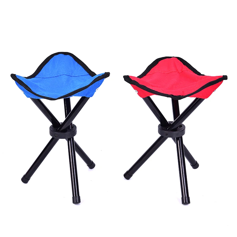 Portable Lightweight Camping Fishing Stool Tripod Folding Three Feet Chair Seat 