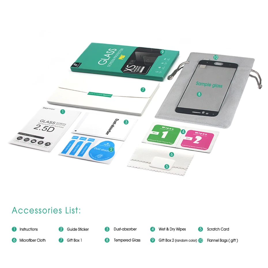 Seyisoo Brand Tempered Glass For Xiaomi Mi6 (3)