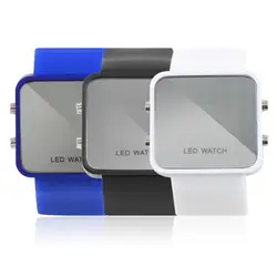 OUTAD Для мужчин s спортивные часы цифровой светодиодный часы из силиконовой резины квадратный циферблат Повседневное наручные часы унисекс