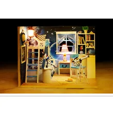 Новинка DIY деревянные дома с мебели, модель ручной работы кукольный домик звезда мечта Исследуйте вселенную модель игрушки для подарка на день рождения