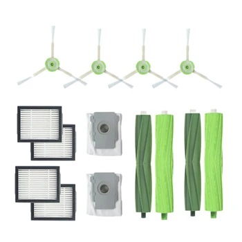 

14Pcs/Lot Side Brush Filter Cleaner Dust Bags For Irobot Roomba I7 I7+/I7 Plus E5 E6 E7 Sweeper Robot Accessories Set